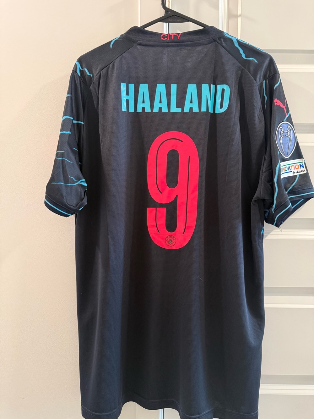 23-24 Manchester City Third Kit Haaland Fans Soccer Jersey XXL